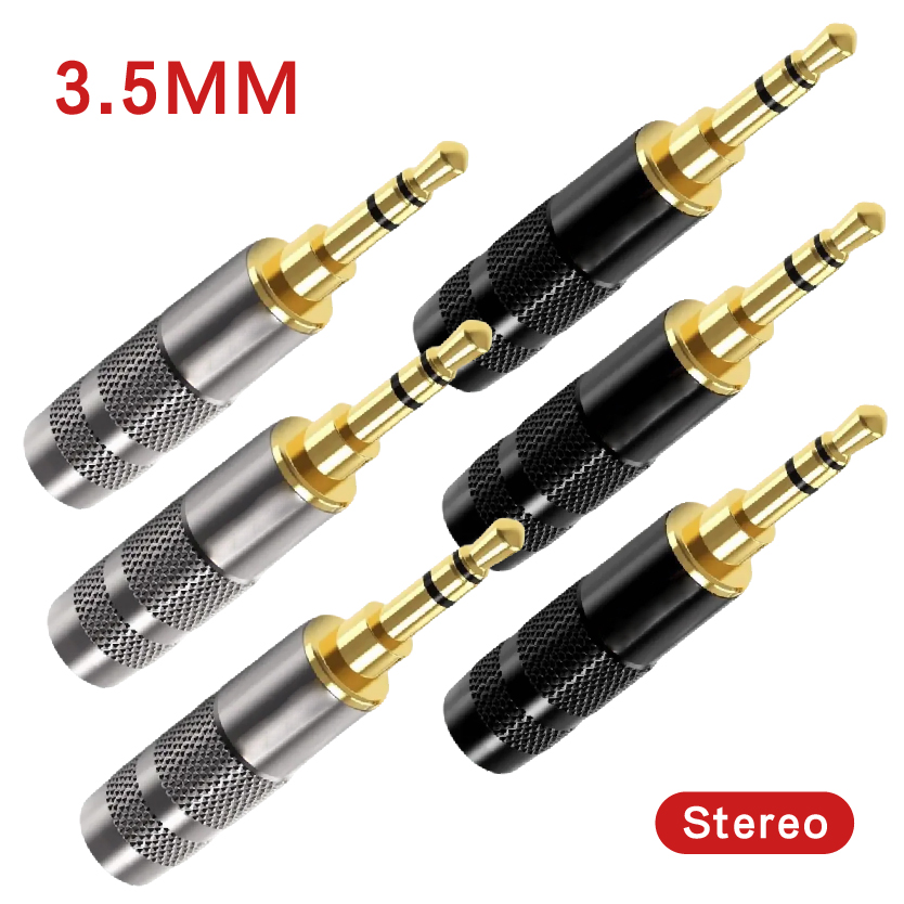 Audiophile Headphone Wired - 3極イヤホン3.5mmジャックオーディオプラグコネクタ、はんだ付け用ハイファイヘッドフォンワイヤー