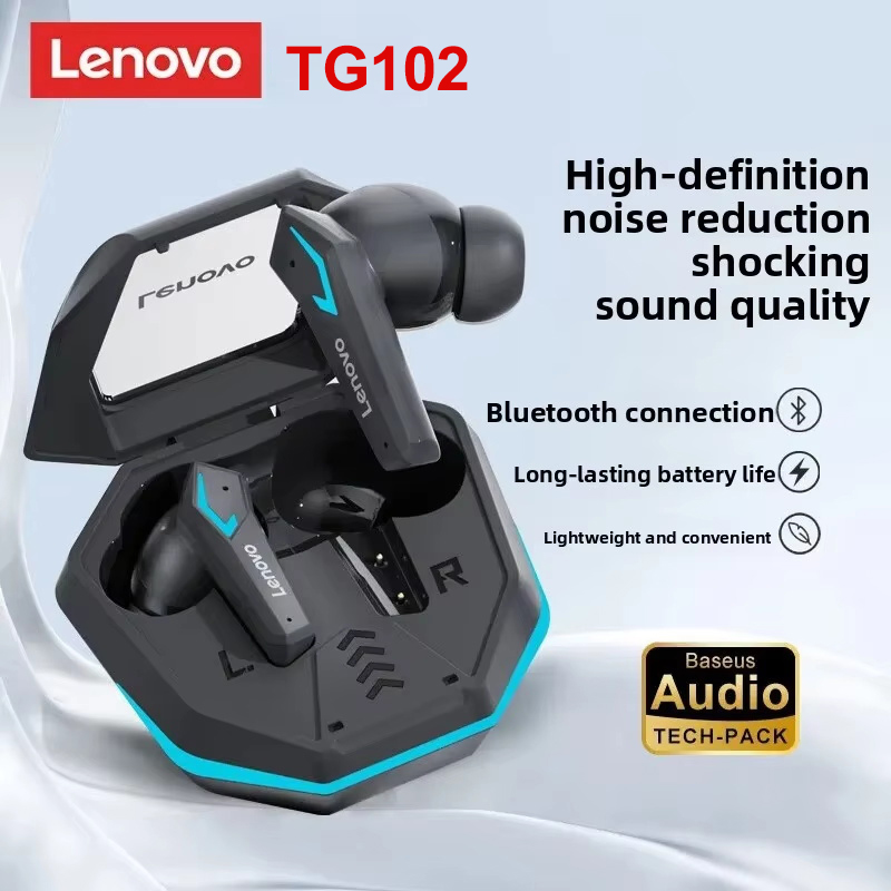 Gaming Headset Rgb - Lenovo TG102 ゲーミングワイヤレスイヤホン Bluetooth5.4 低遅延 RGB