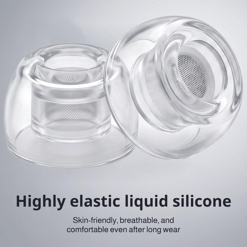 1/2/3 ペアの透明な液体シリコンイヤーチップ AirPo - Silicone Ear Tip Replacement のレビューと価格