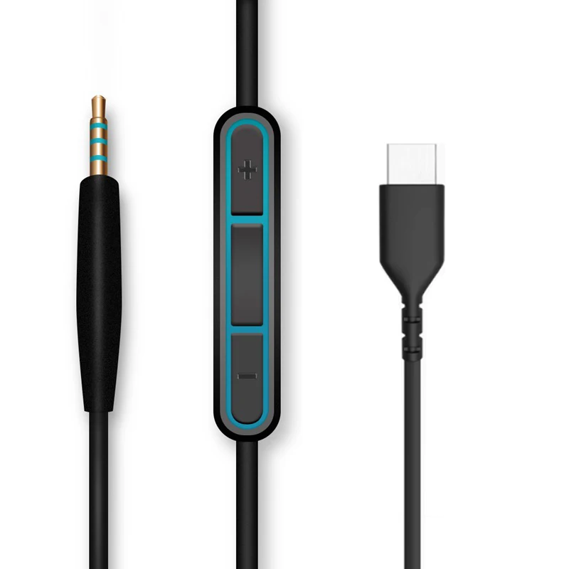 USB C - 2.5mm オスケーブル QC25/QC35 - Wired Earphone Mic のレビューと価格