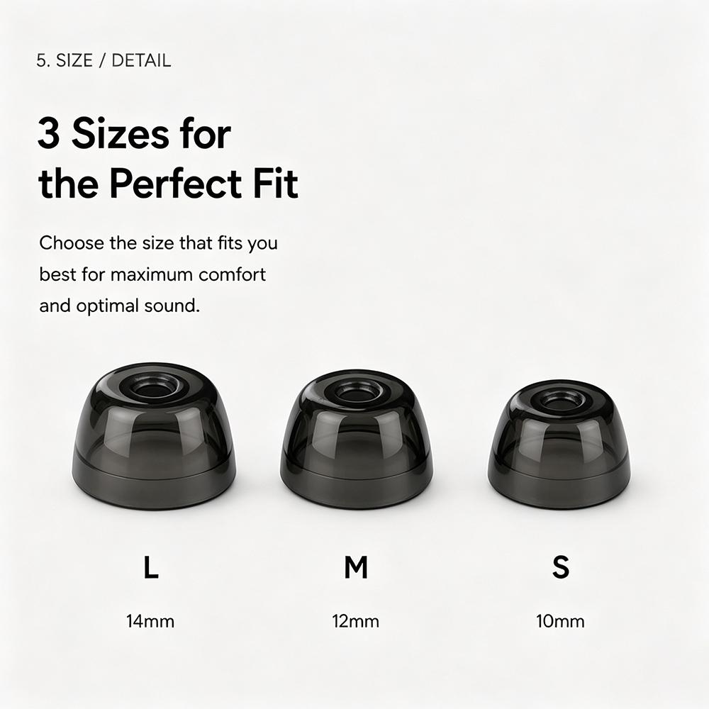 XDcase 3 ペア入り 1 つの交換用シリコンイヤーチッ - Earphone Foam Tip のレビューと価格