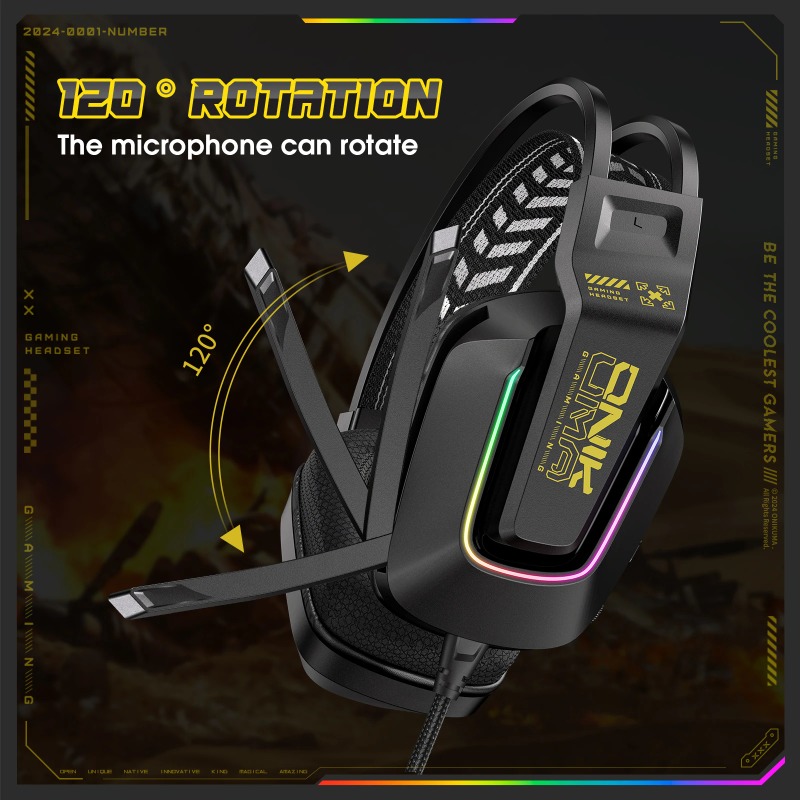 ONIKUMA X13 ゲーミングヘッドセット 有線RGBヘ - Gaming Headset Rgb のレビューと価格