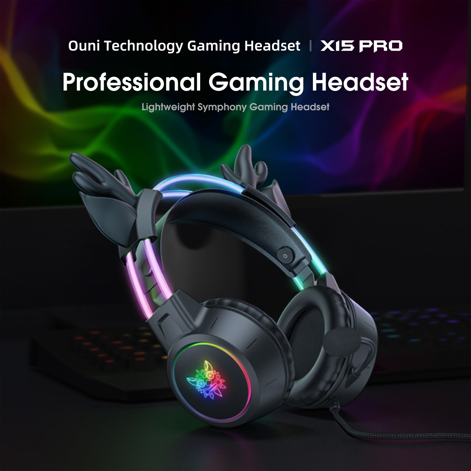 Onikumaゲーミングヘッドセット2024新しいクリスマス - Gaming Headset Rgb のレビューと価格