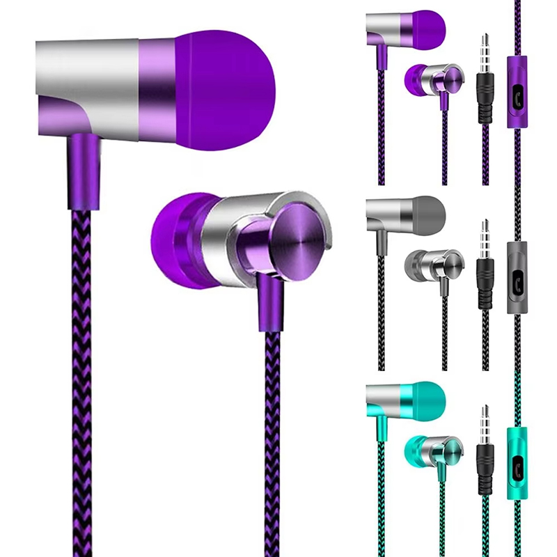 9D ステレオ有線ヘッドフォン低音マイク付きイヤホンインイヤ - Wired Earphone Mic のレビューと価格