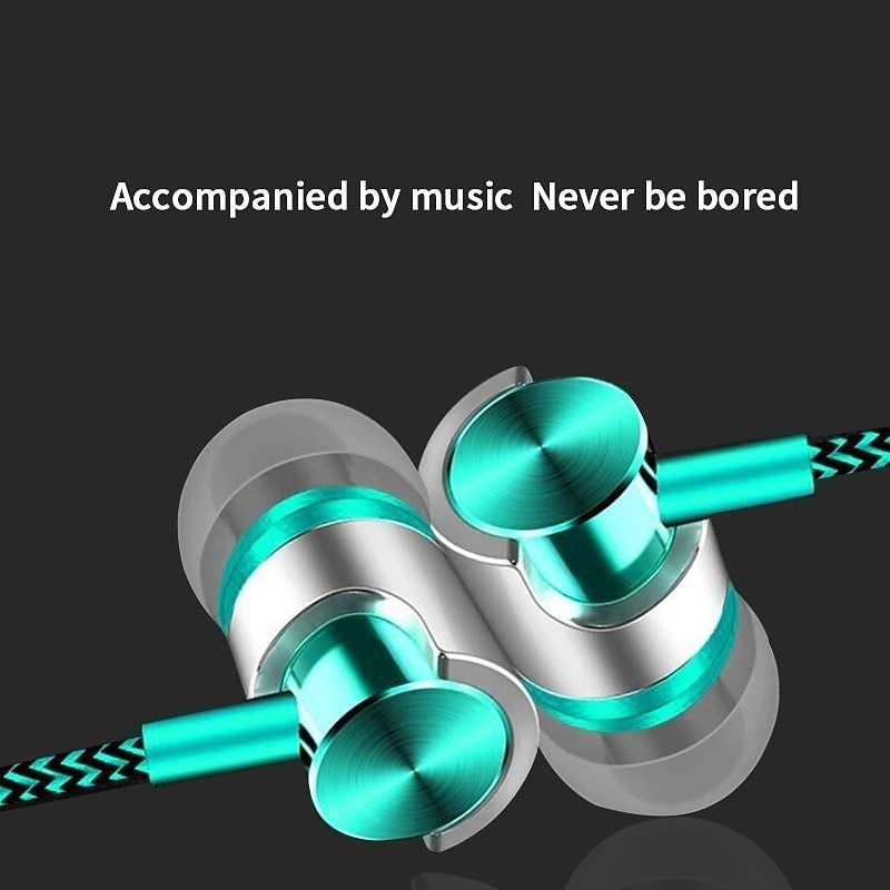 9D ステレオ有線ヘッドフォン低音マイク付きイヤホンインイヤ - Wired Earphone Mic のレビューと価格