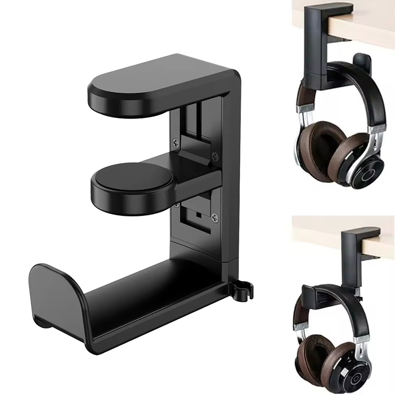 ユニバーサルゲーミングヘッドフォンスタンド ヘッドセットフッ - Headphone Stand Desk のレビューと価格